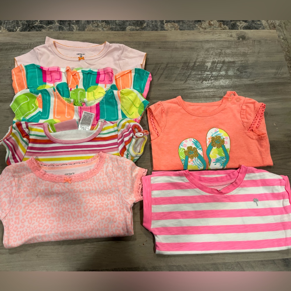 7 piece 18 month girl shirts